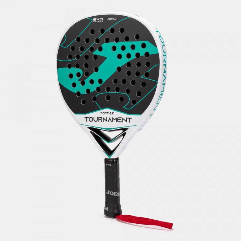 PALA DE PADEL TOURNAMENT SOFT BLANCO VERDE - Imagen 2