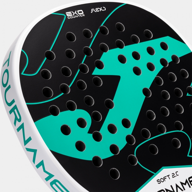 PALA DE PADEL TOURNAMENT SOFT BLANCO VERDE - Imagen 7