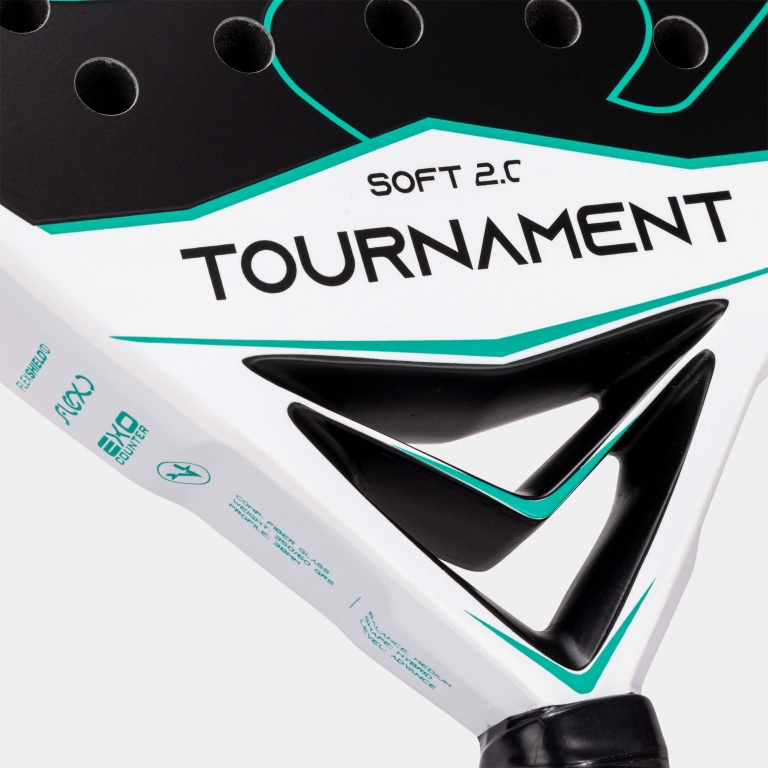 PALA DE PADEL TOURNAMENT SOFT BLANCO VERDE - Imagen 8