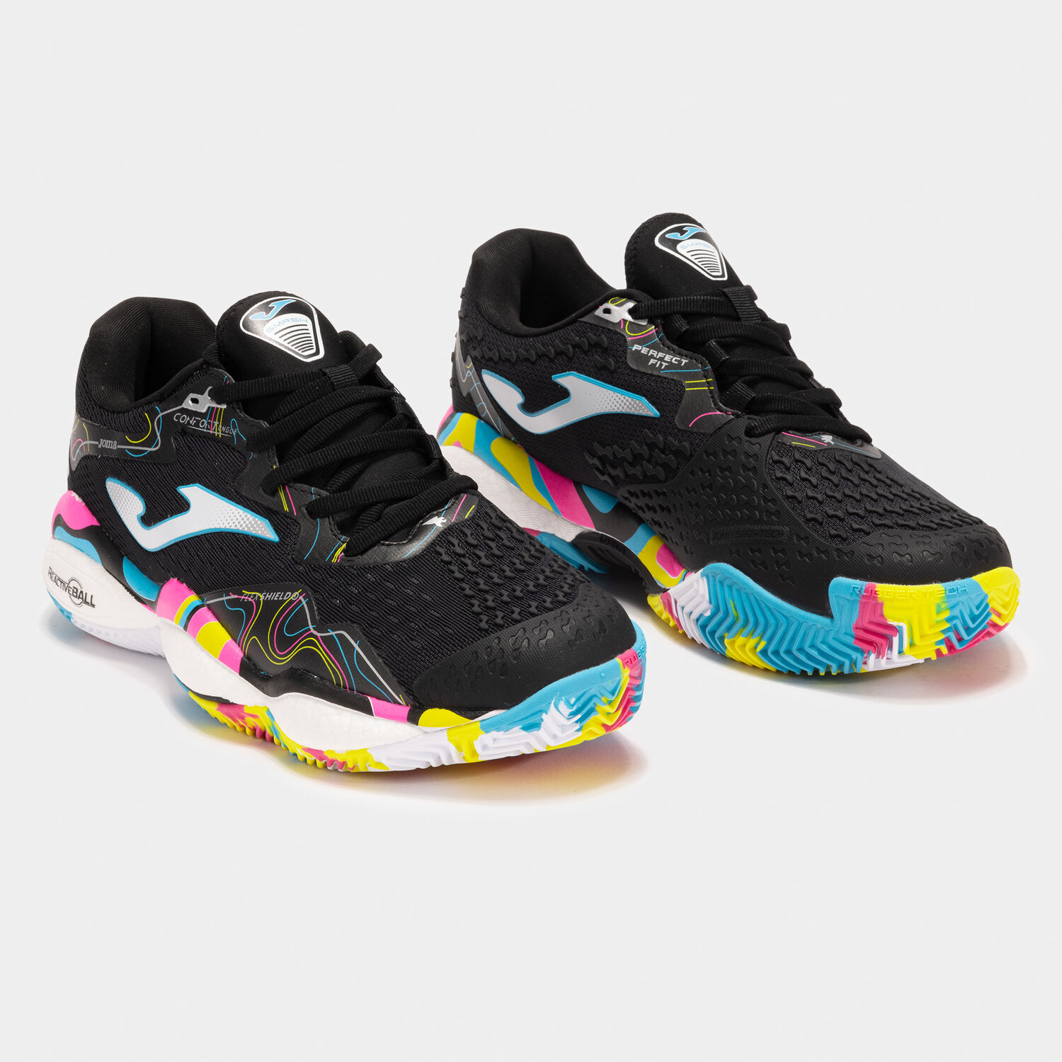 ZAPATILLA DE PADEL JOMA SMASH CLAY NEGRO MULTICOLOR - Imagen 2