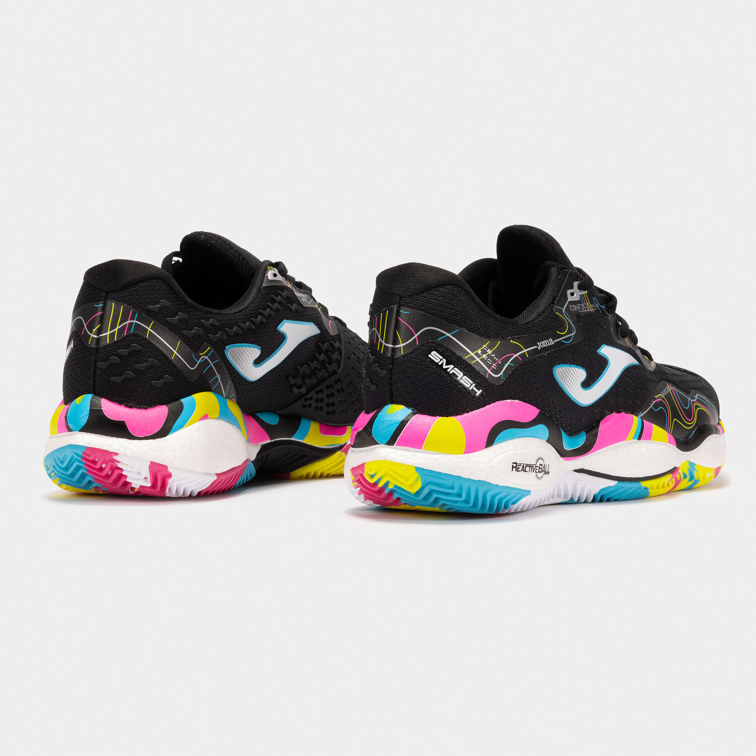 ZAPATILLA DE PADEL JOMA SMASH CLAY NEGRO MULTICOLOR - Imagen 3