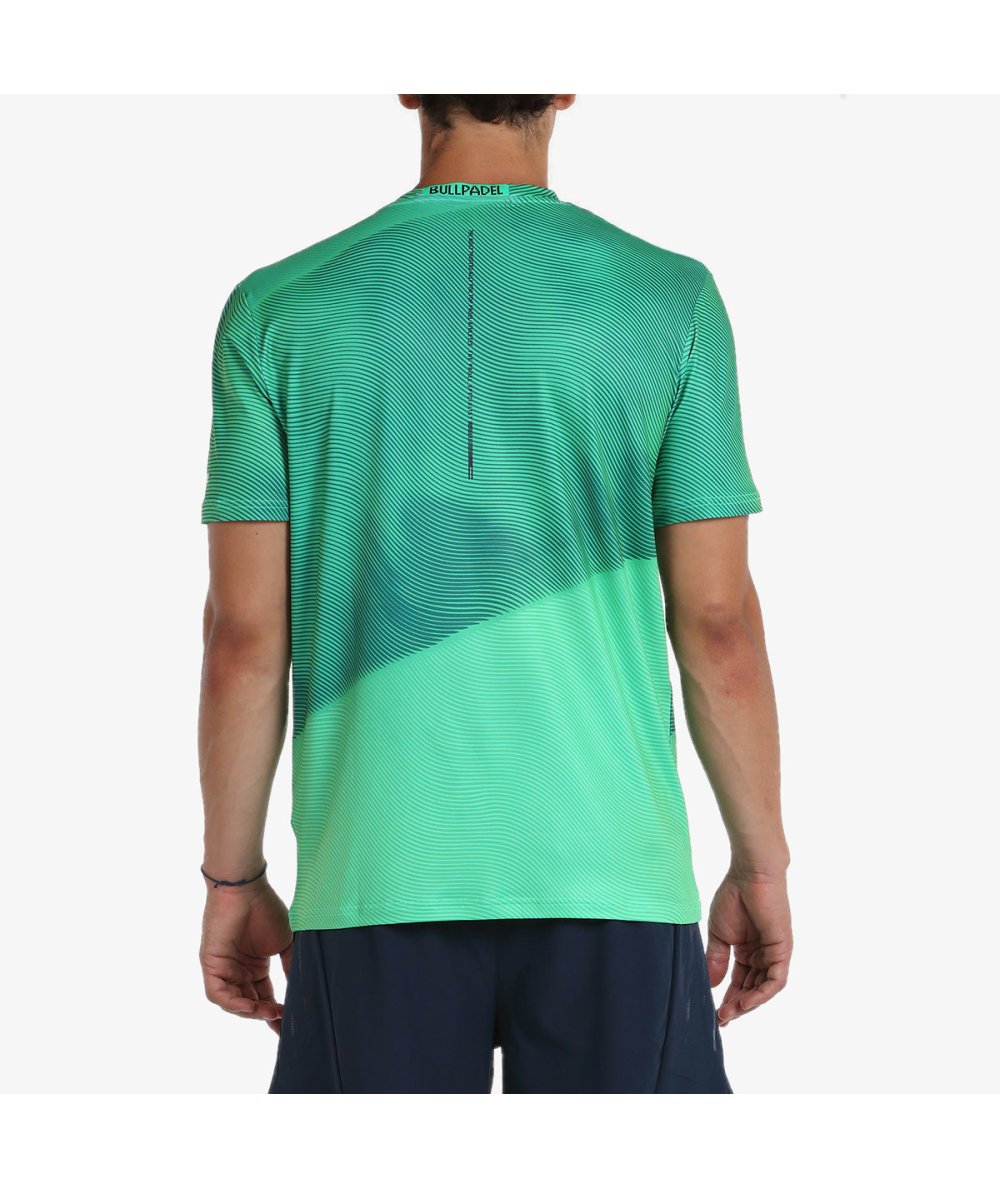 CAMISETA BULLPADEL MISAR VERDE VIBRANTE - Imagen 2