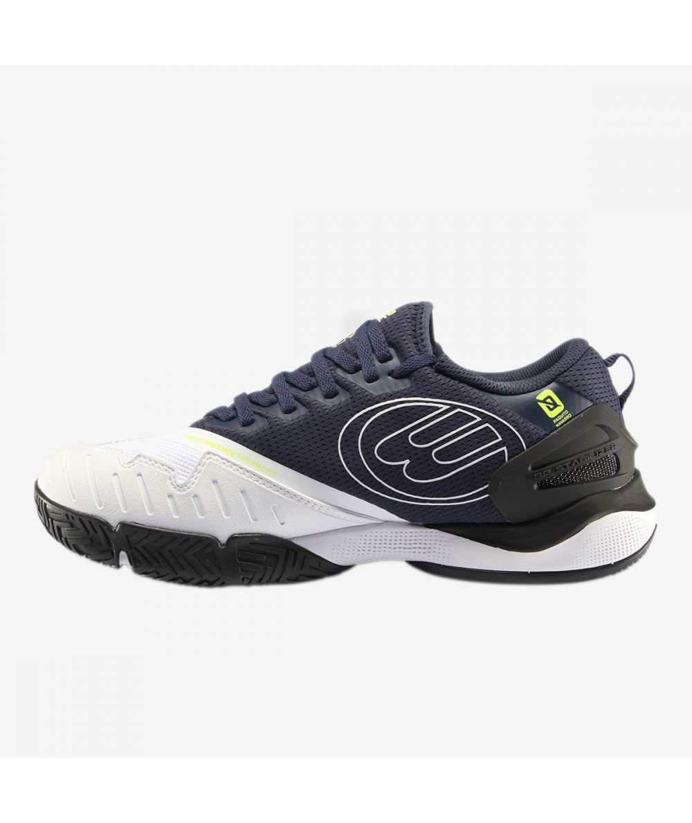 ZAPATILLA BULLPADEL HACK HYBRID FLY 22I BLANCO/AZUL MARINO - Imagen 2