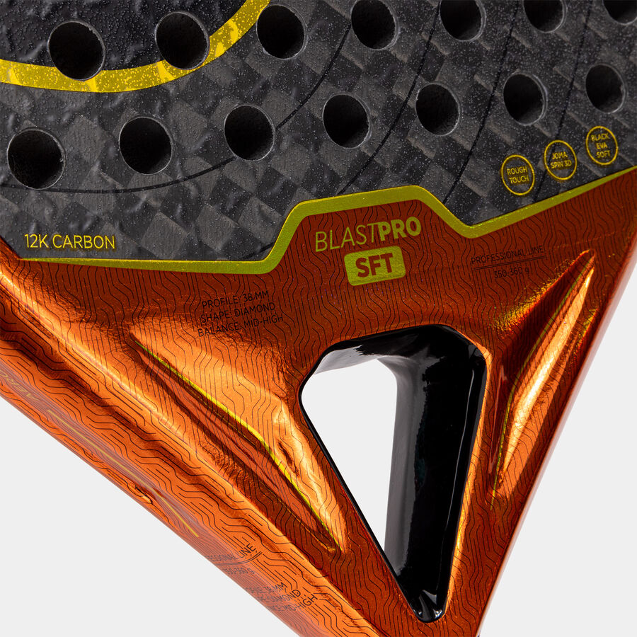 PALA DE PADEL JOMA BLAST PRO SFT NARANJA NEGRO - Imagen 5