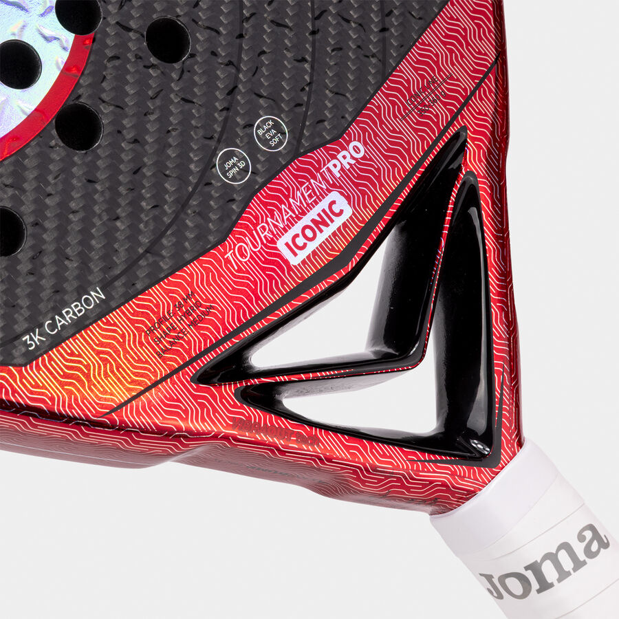 PALA TOURNAMENT PRO ICONIC NEGRO-ROJO - Imagen 5
